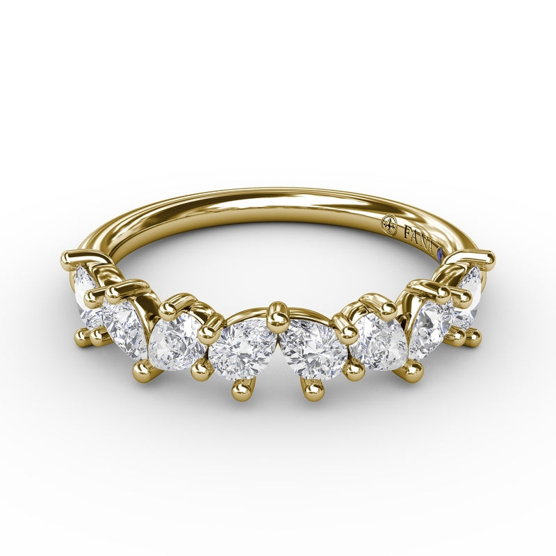 Fana Pear Cluster Diamond Ring