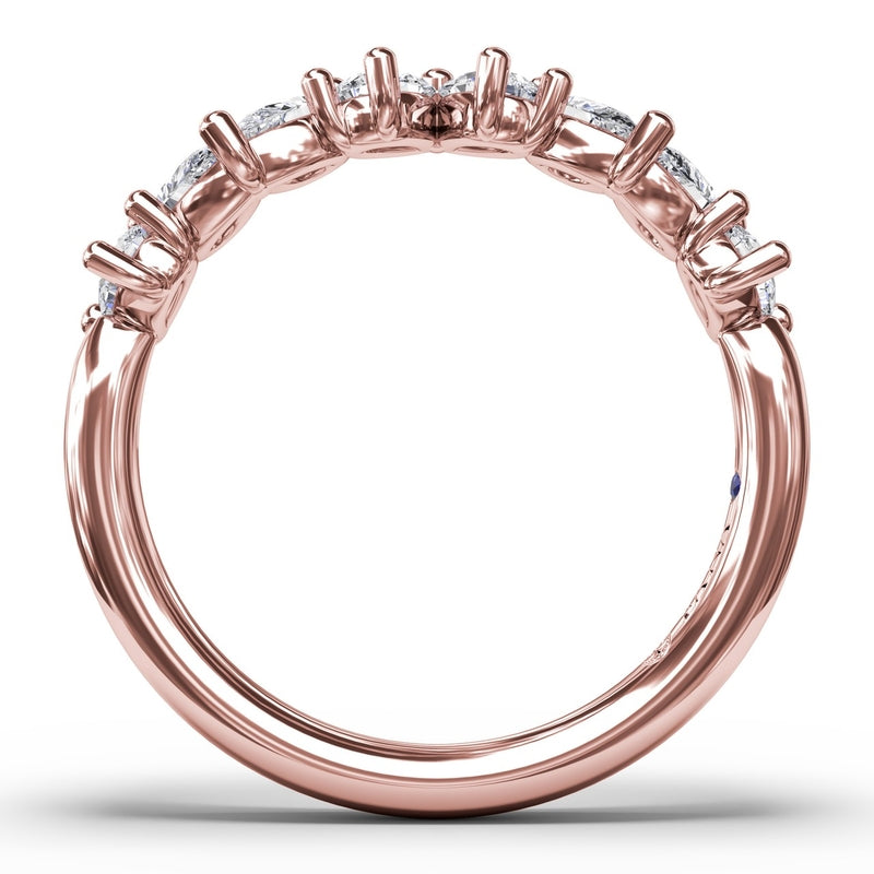 Fana Pear Cluster Diamond Ring