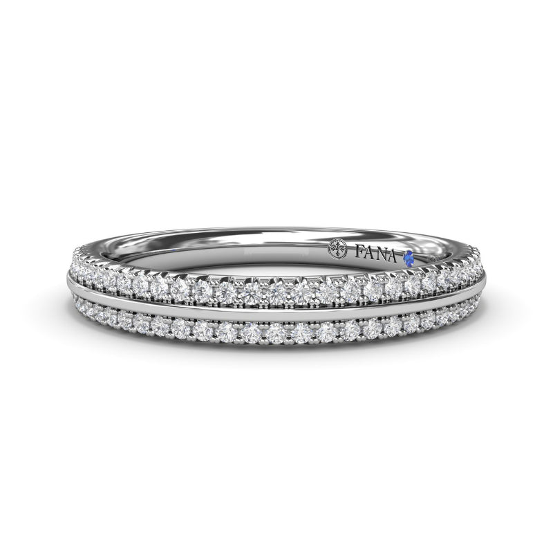 Fana Split Pave Diamond Band