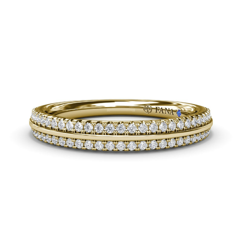 Fana Split Pave Diamond Band