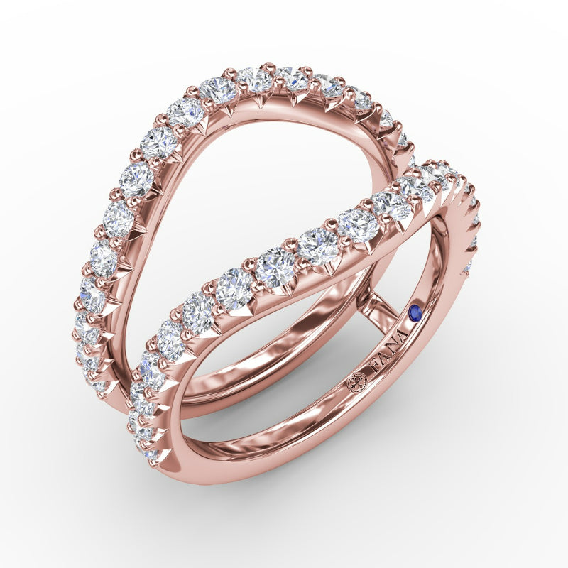 Fana Curved Diamond Insert Ring