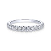 Gabriel & Co. 14k White Gold Contemporary Anniversary Wedding Band