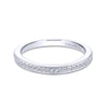 Gabriel & Co. 14k White Gold Contemporary Eternity Wedding Band