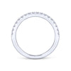 Gabriel & Co. 14k White Gold Contemporary Anniversary Wedding Band