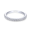 Gabriel & Co. 14k White Gold Contemporary Anniversary Wedding Band