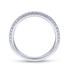 Gabriel & Co. 14k White Gold Contemporary Anniversary Wedding Band