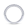 Gabriel & Co. 14k White Gold Wedding Band