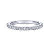 Gabriel & Co. 14k White Gold Contemporary Anniversary Wedding Band