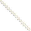 Quality Gold 14k White Near Round Freshwater Cultured Pearl Bracelet