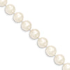 Quality Gold 14k White Near Round Freshwater Cultured Pearl Bracelet