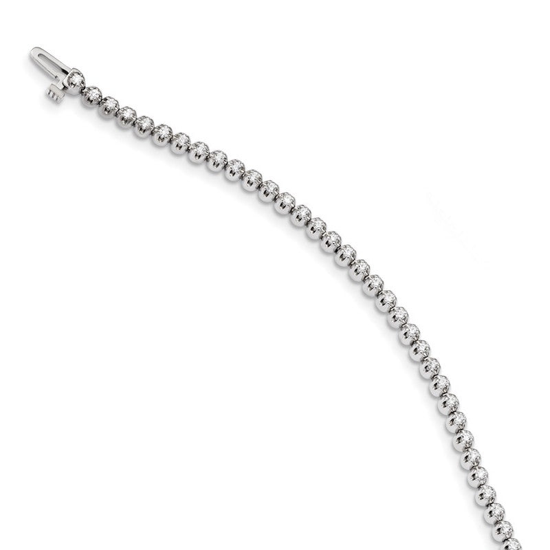 Quality Gold 14k White Gold Diamond Tennis Bracelet