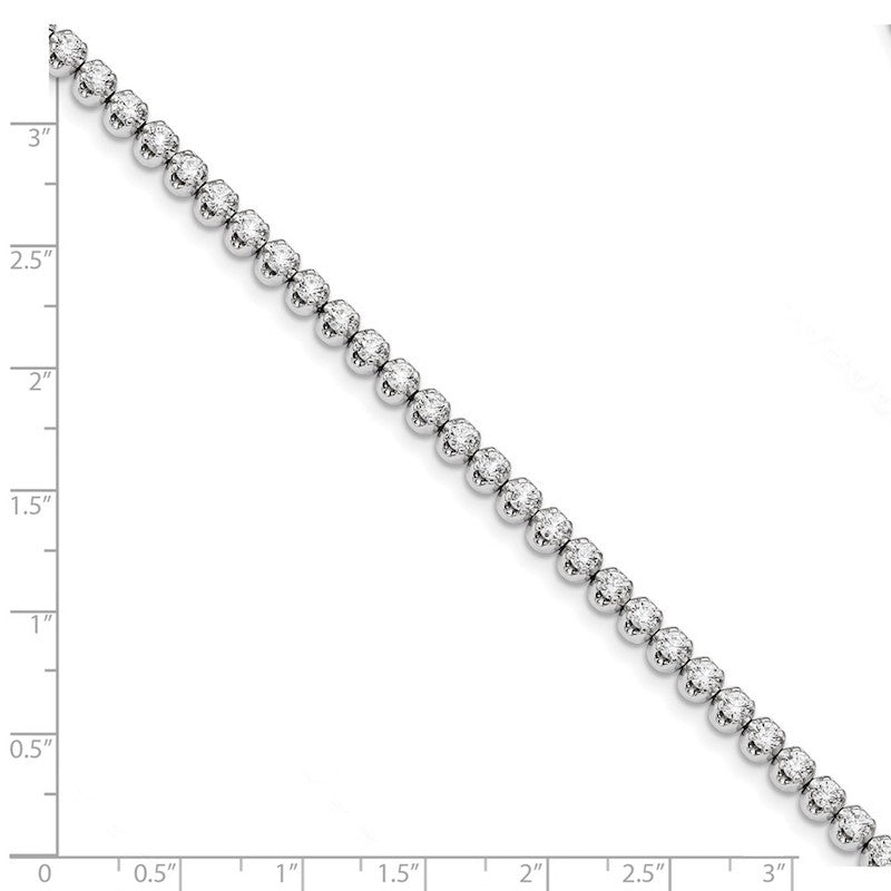 Quality Gold 14k White Gold Diamond Tennis Bracelet