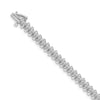 Quality Gold 14k White Gold AAA Diamond Tennis Bracelet