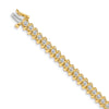 Quality Gold 14k Yellow Gold AAA Diamond Tennis Bracelet