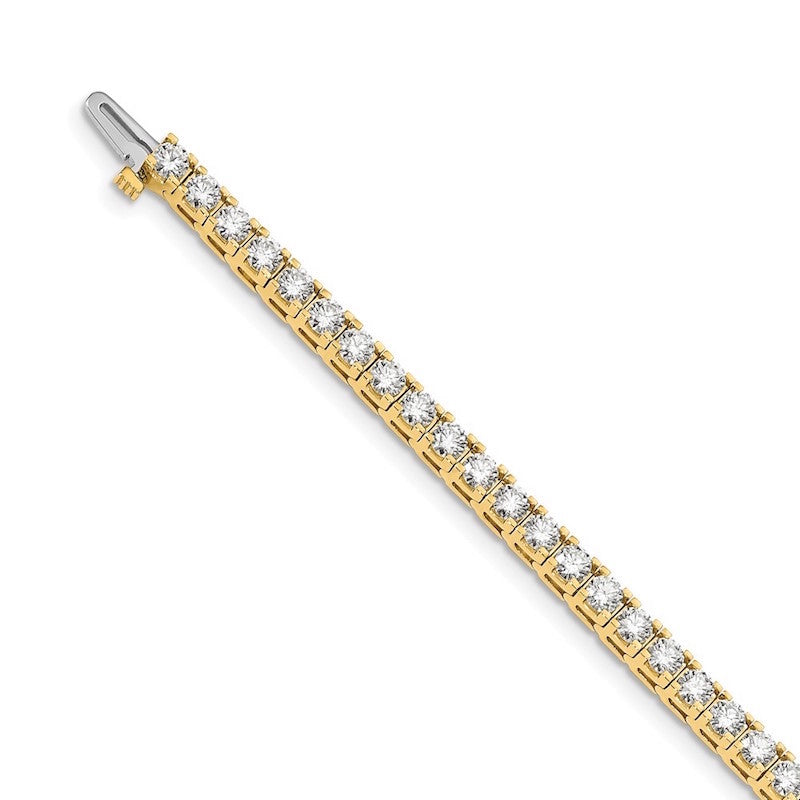 Quality Gold 14k Yellow Gold A Diamond Tennis Bracelet