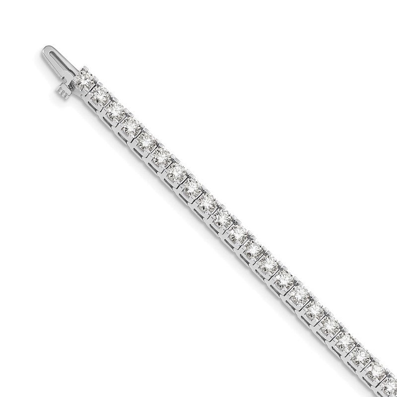 Quality Gold 14k White Gold AA Diamond Tennis Bracelet