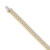 Quality Gold 14k Yellow Gold AAA Diamond Tennis Bracelet