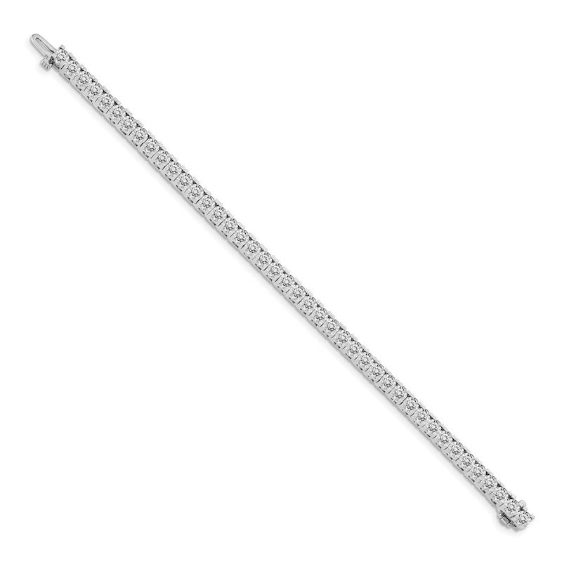 Quality Gold 14k White Gold AAA Diamond Tennis Bracelet