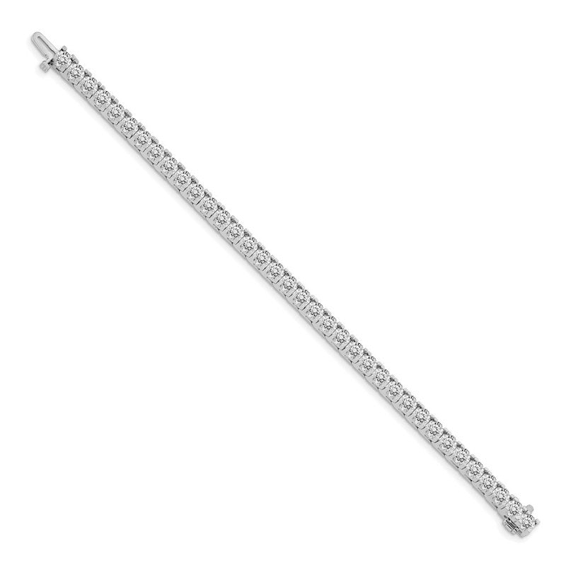 Quality Gold 14k White Gold AAA Diamond Tennis Bracelet