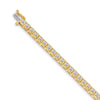 Quality Gold 14k Yellow Gold AAA Diamond Tennis Bracelet