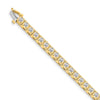 Quality Gold 14k Yellow Gold AAA Diamond Tennis Bracelet