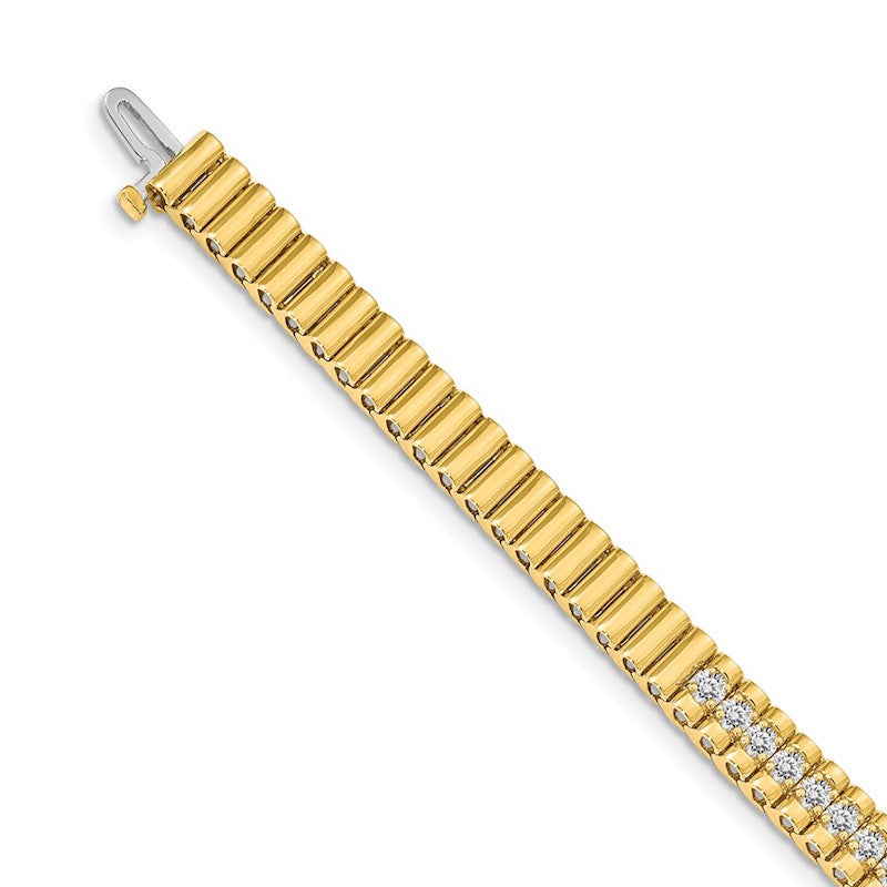 Quality Gold 14k Yellow Gold VS Diamond Tennis Bracelet