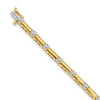 Quality Gold 14k Yellow Gold AAA Diamond Tennis Bracelet