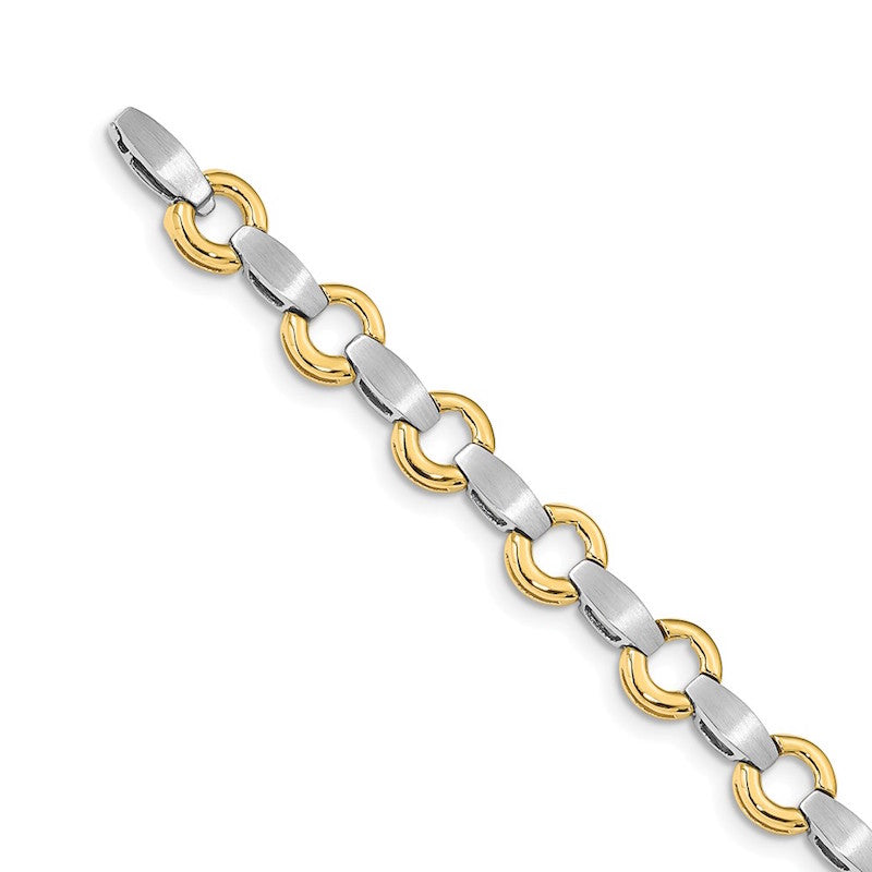 Quality Gold 14k Two-tone Add-a-Diamond Tennis Bracelet