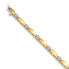 Quality Gold 14k Yellow Gold A Diamond Tennis Bracelet