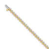 Quality Gold 14k Yellow Gold AAA Diamond Tennis Bracelet