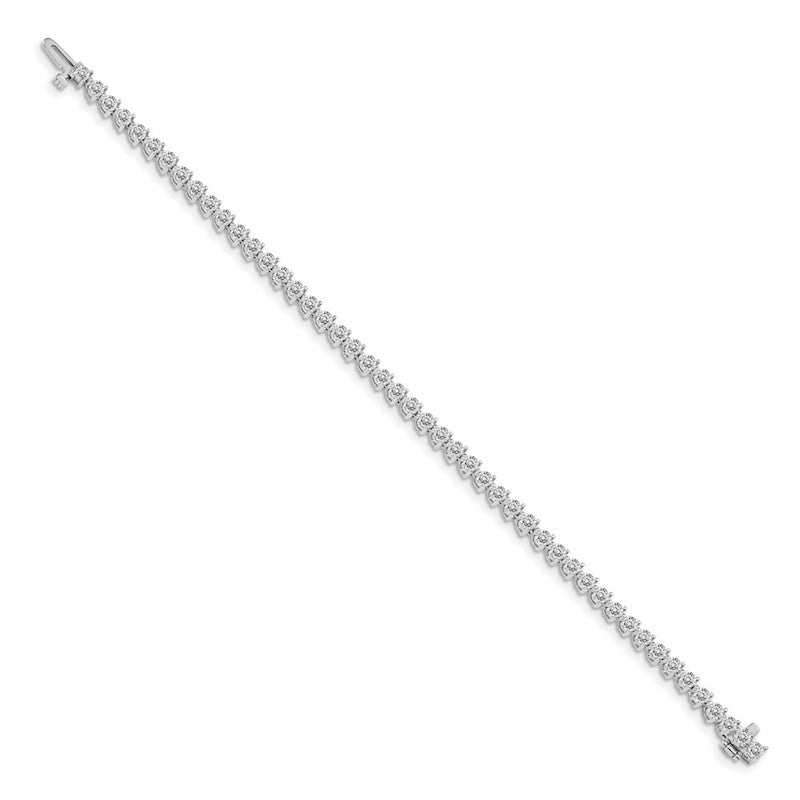 Quality Gold 14k White Gold AAA Diamond Tennis Bracelet