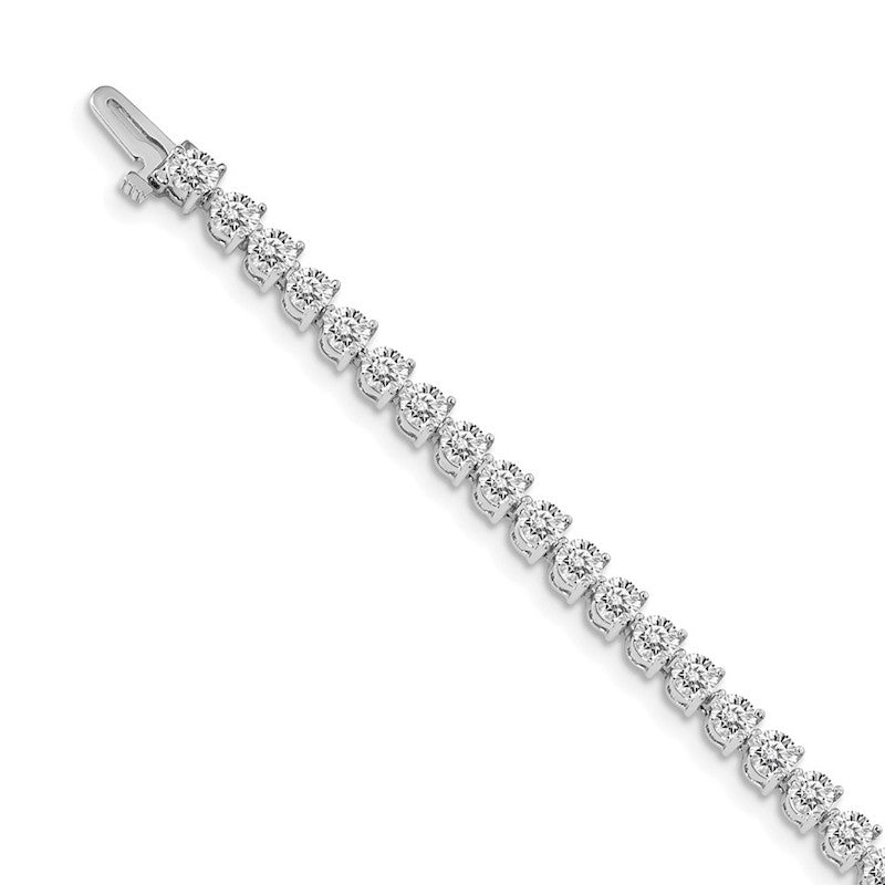 Quality Gold 14k White Gold AAA Diamond Tennis Bracelet