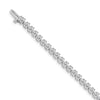 Quality Gold 14k White Gold AA Diamond Tennis Bracelet