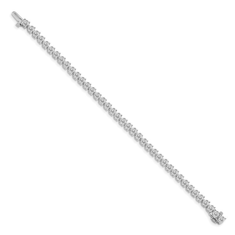 Quality Gold 14k White Gold VS Diamond Tennis Bracelet