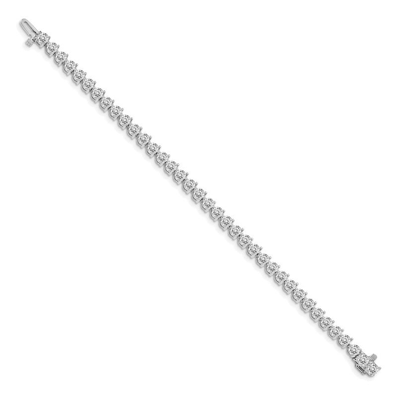 Quality Gold 14k White Gold AAA Diamond Tennis Bracelet