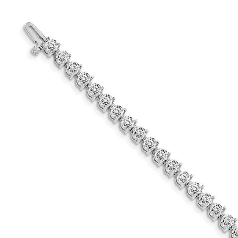 Quality Gold 14k White Gold AAA Diamond Tennis Bracelet