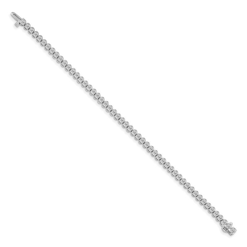 Quality Gold 14k White Gold AAA Diamond Tennis Bracelet