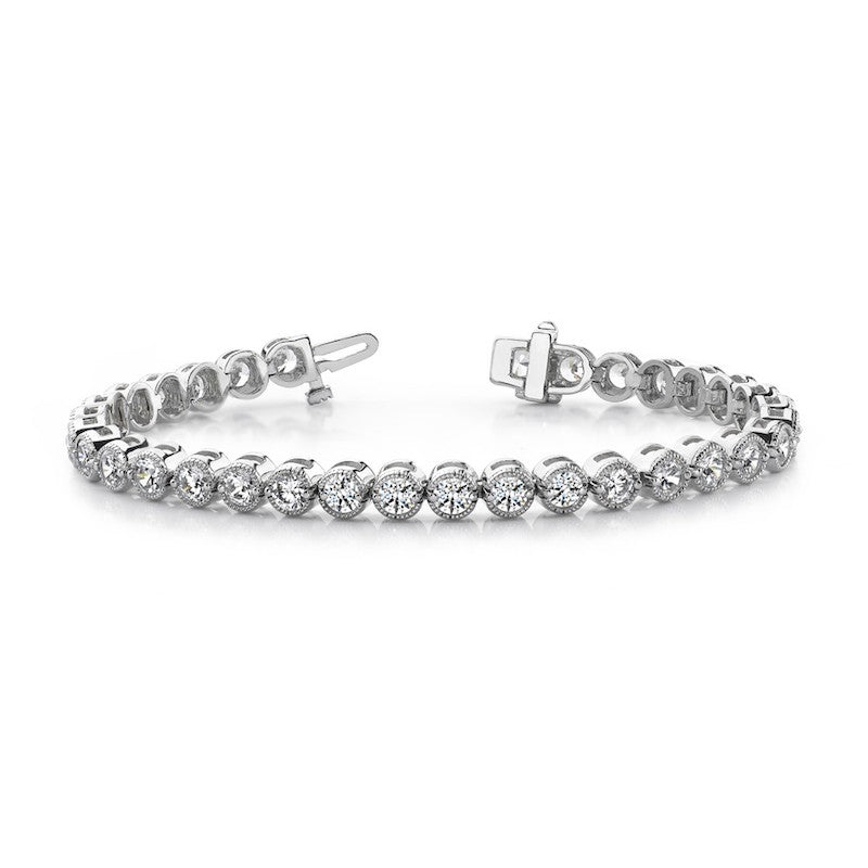 Quality Gold 14k White diamond Tennis Bracelet