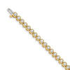 Quality Gold 14k Yellow Gold diamond Tennis Bracelet