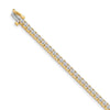 Quality Gold 14k Yellow Gold AAA Diamond Tennis Bracelet