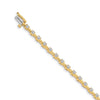 Quality Gold 14k Yellow Gold AAA Diamond Tennis Bracelet