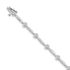 Quality Gold 14k White Gold AAA Diamond Tennis Bracelet