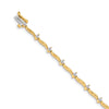 Quality Gold 14k Yellow Gold VS Diamond Tennis Bracelet