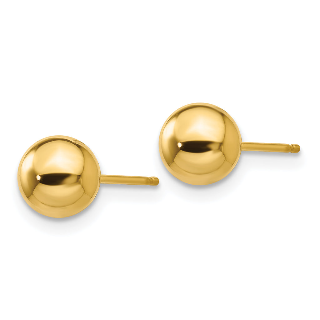 Quality Gold 14k Polished 6mm Ball Post Earrings