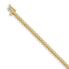 Quality Gold 14k Yellow Gold AAA Diamond Tennis Bracelet