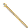 Quality Gold 14k Yellow Gold 2.6mm Diamond Tennis Bracelet