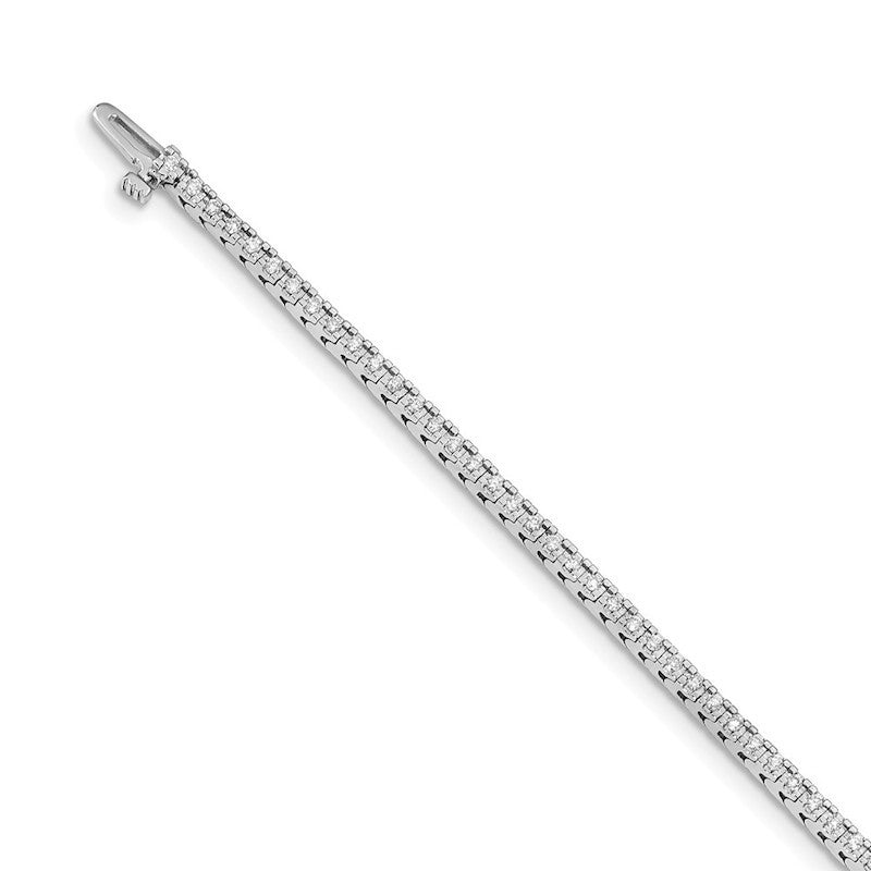 Quality Gold 14k White Gold AAA Diamond Tennis Bracelet