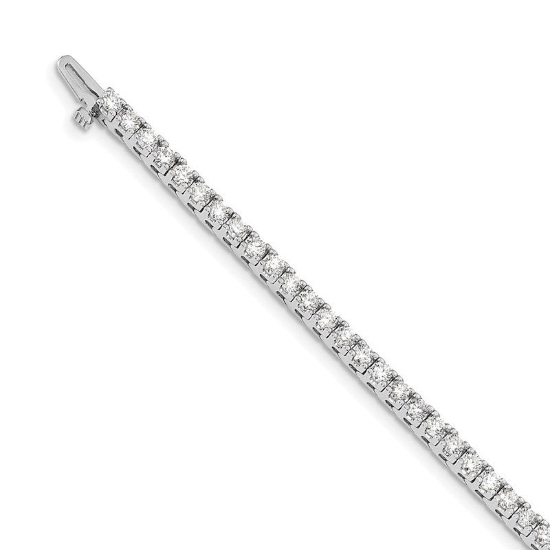 Quality Gold 14k White Gold AAA Diamond Tennis Bracelet