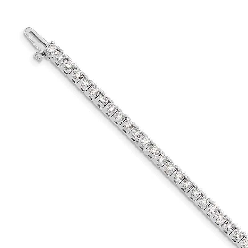 Quality Gold 14k White Gold AAA Diamond Tennis Bracelet