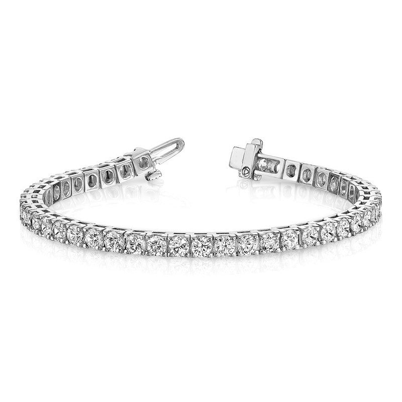 Quality Gold 14k White Gold AAA Diamond Tennis Bracelet